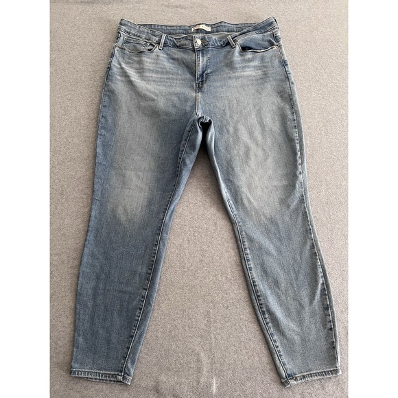 Denim - Signature By Levi Strauss & Co. Womens Blue Mid Rise Skinny Jeans 22 - W25